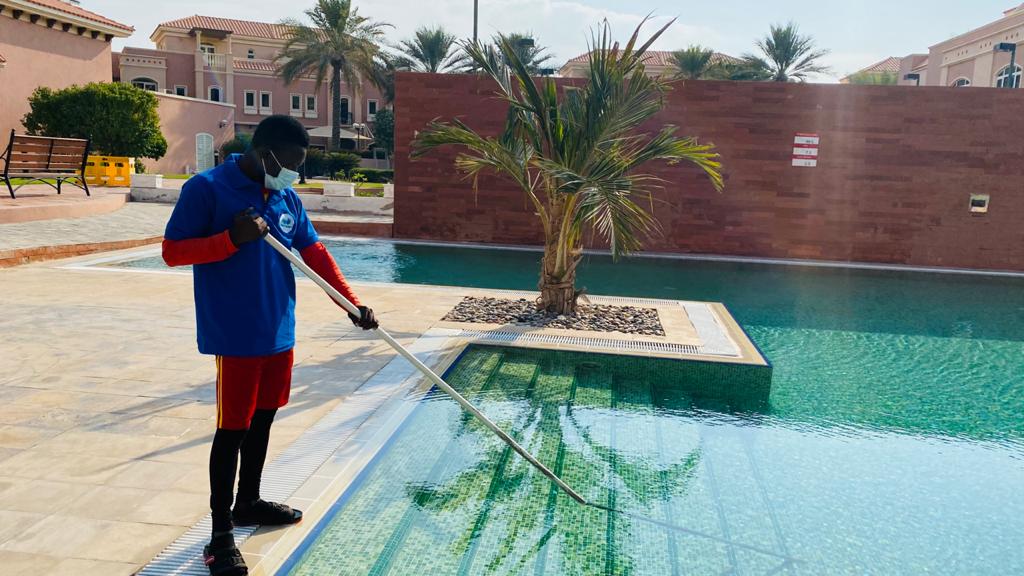Vacuuming of Pool